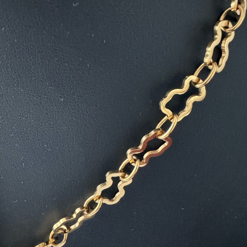 Tous Gold and Black Pendant Necklace - Picture 3 of 6